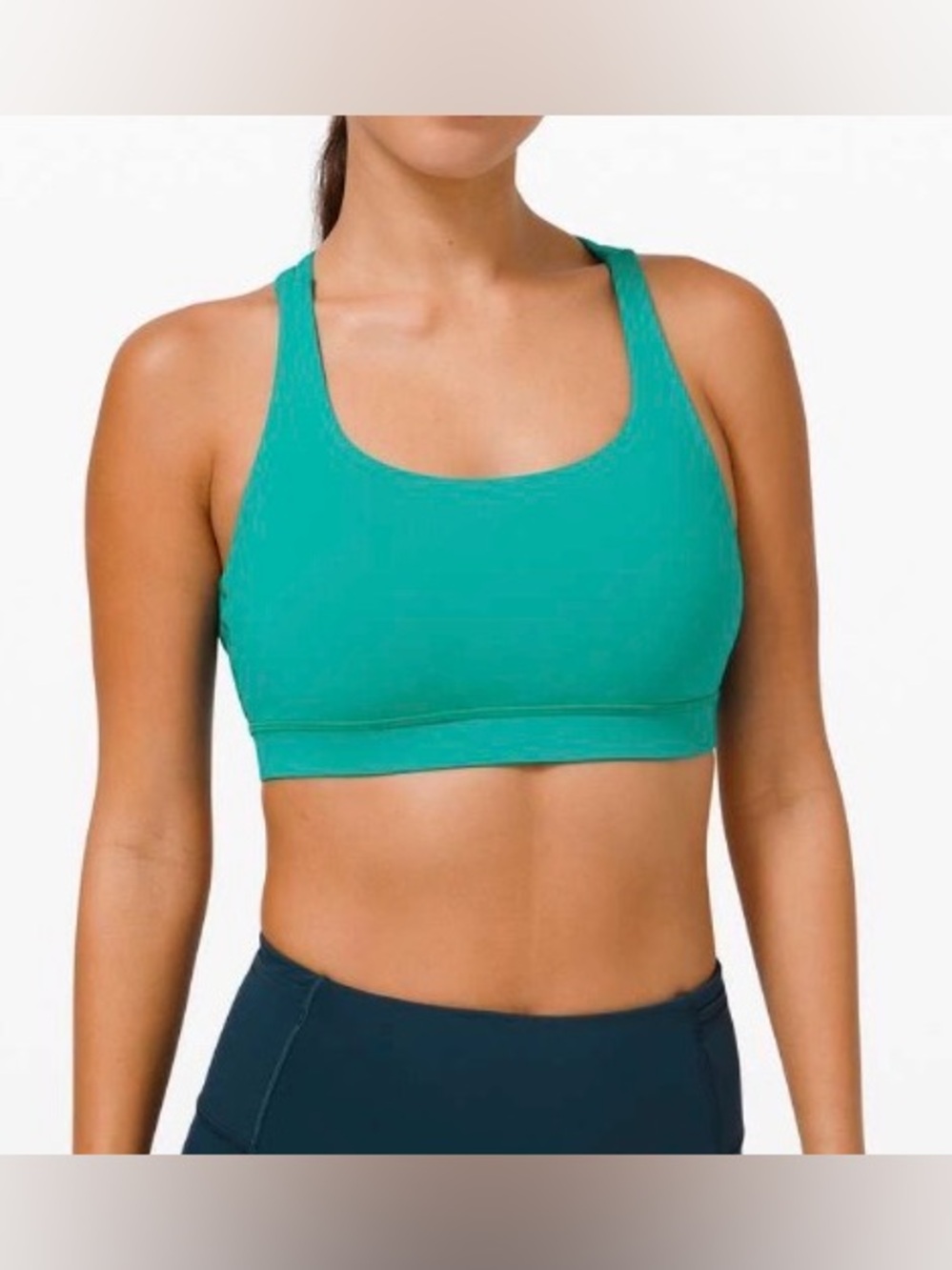 lululemon NWOT Energy Bra Sonic Teal Double-Strap Sports Bra - Picture 6 of 8